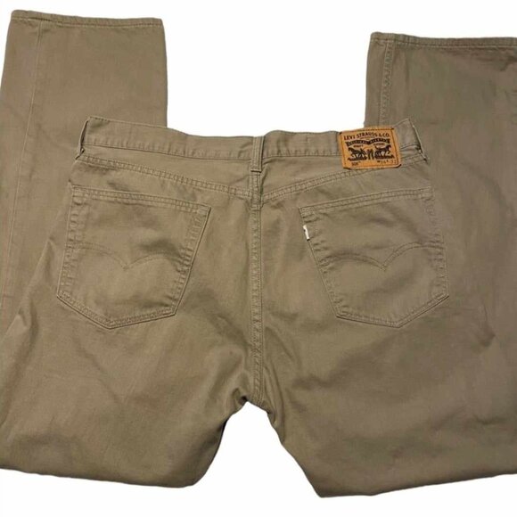Levi’s 505 Khaki Jeans Size 36 X 32 - Picture 3 of 5